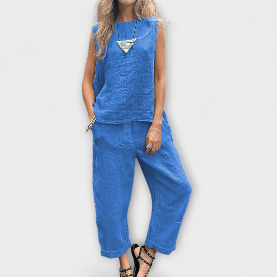 Jennifer - Casual Cotton-Linen Ensemble