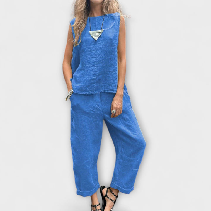 Jennifer - Casual Cotton-Linen Ensemble