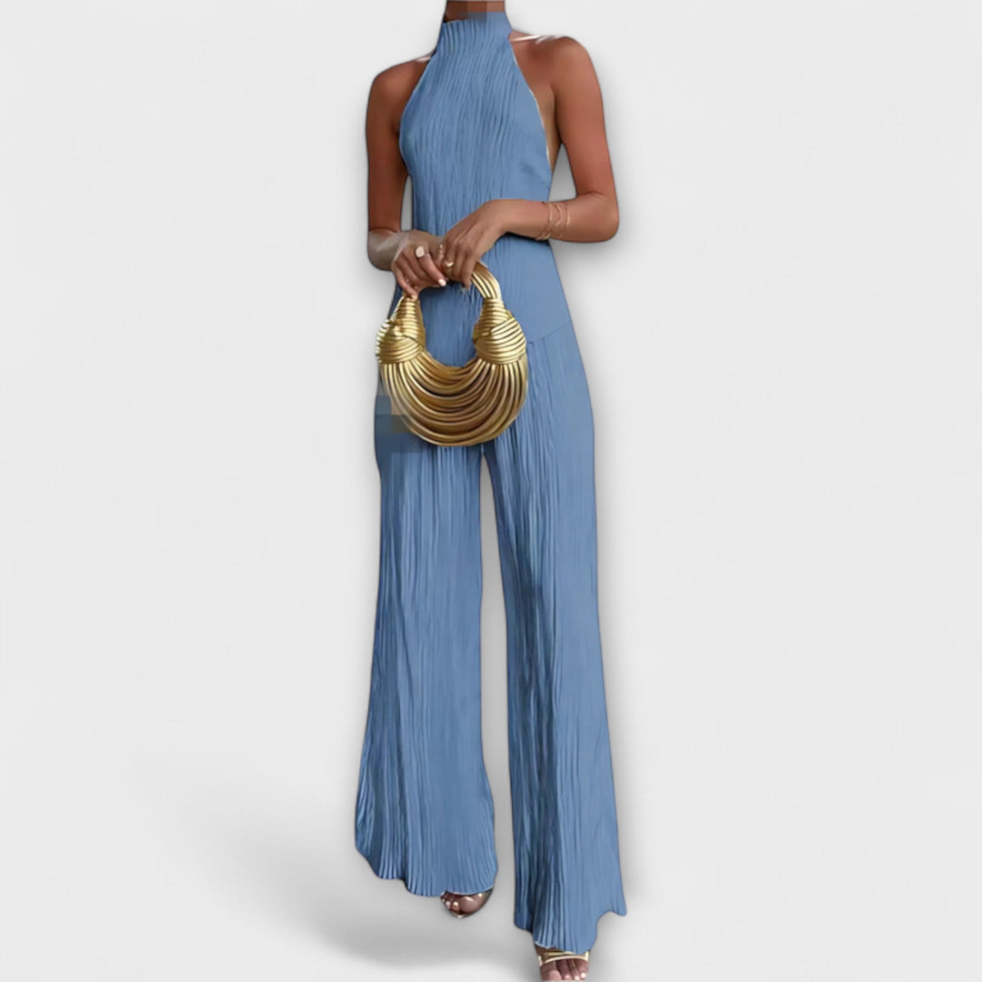 Pilarica - Elegant Asymmetrical Pleated Set