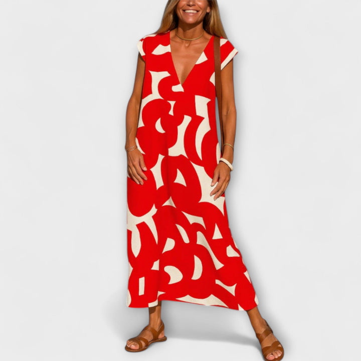 Linae – Kjole med V-udskæring