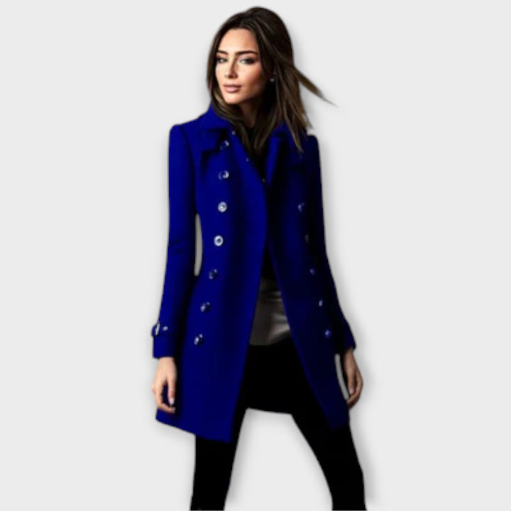 Linda - Dobbeltknappet Kappe