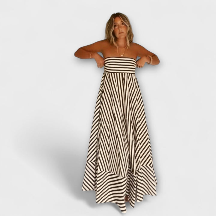 Rüsch Maxi Dress with Nocturnal Charm