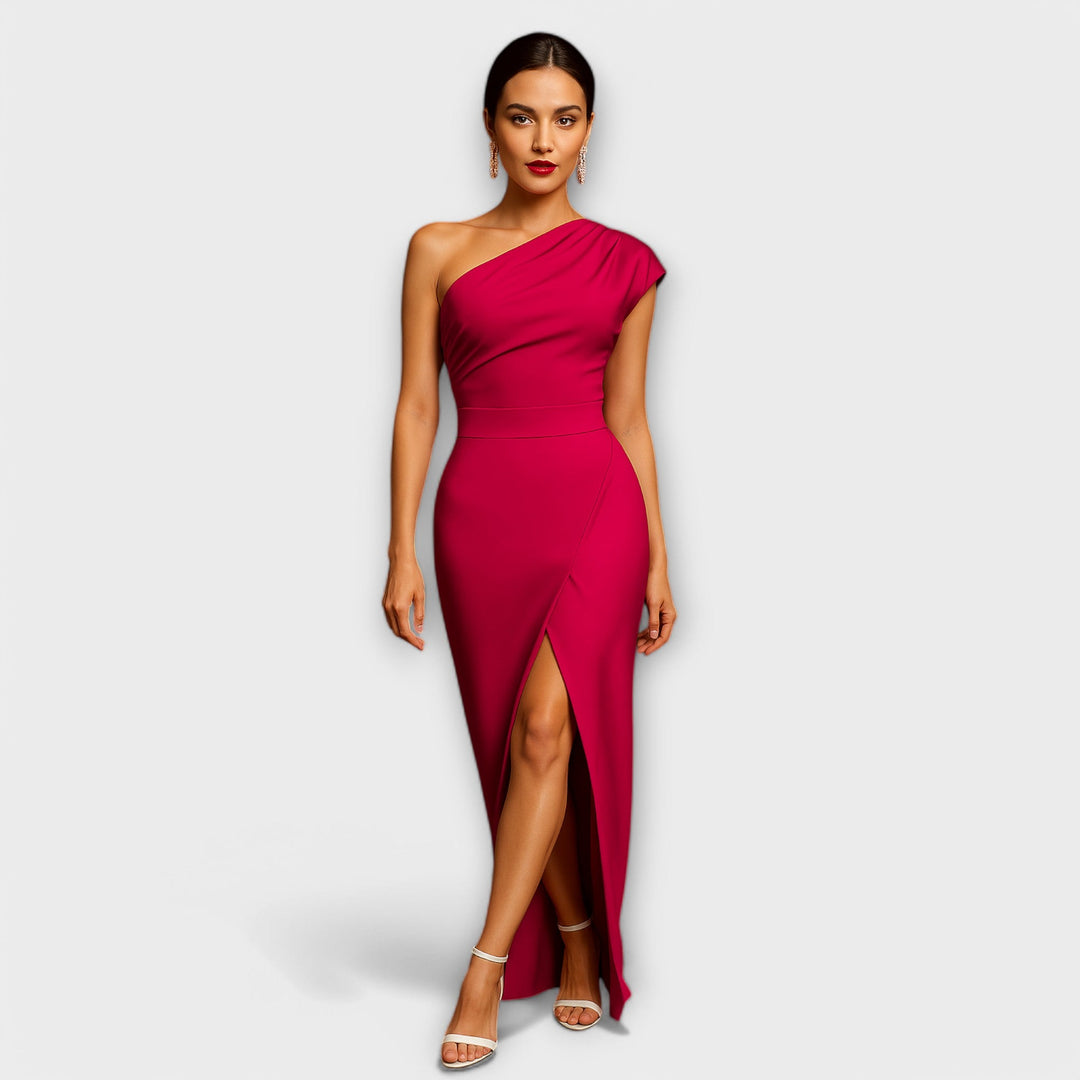 Chic Asymmetrical Evening Dress