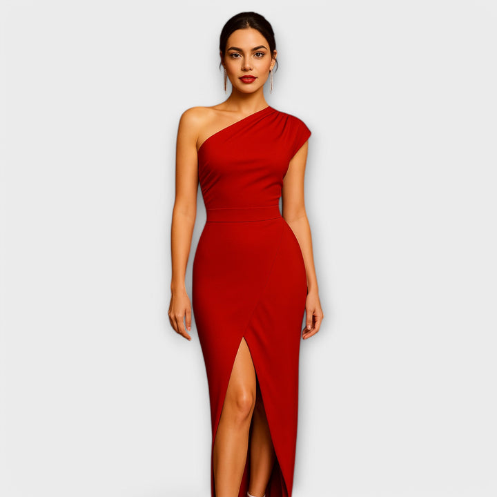 Chic Asymmetrical Evening Dress