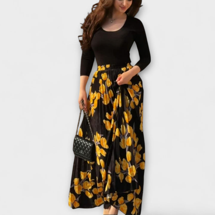 Violette - Sæt med Faldskørt og Top