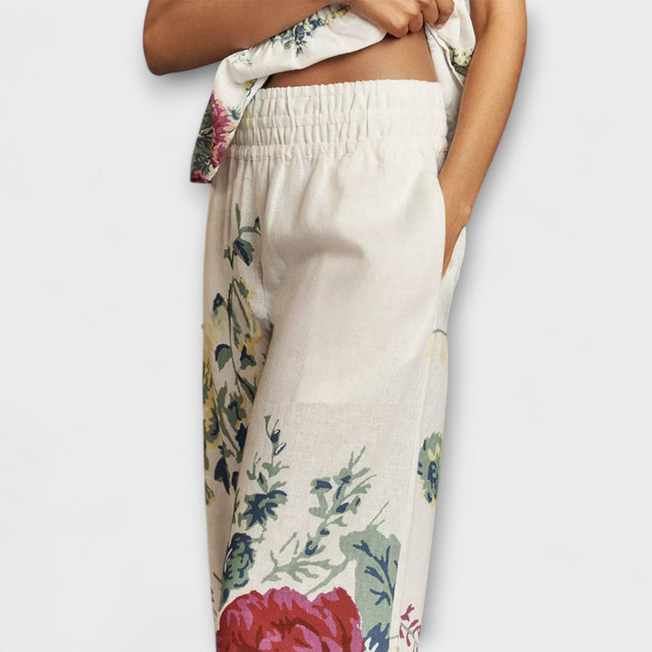 Indigo - Sommerblomster Mønster Sæt