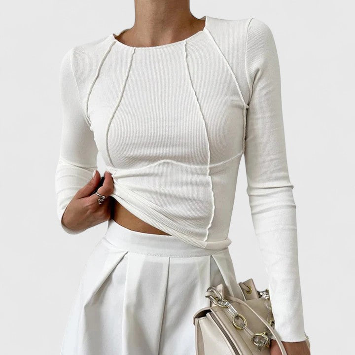 Rozminda - Komfortabel Langærmet T-shirt