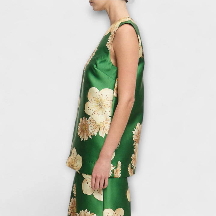 Clea - Sage Ærmelløs Bukse Sæt