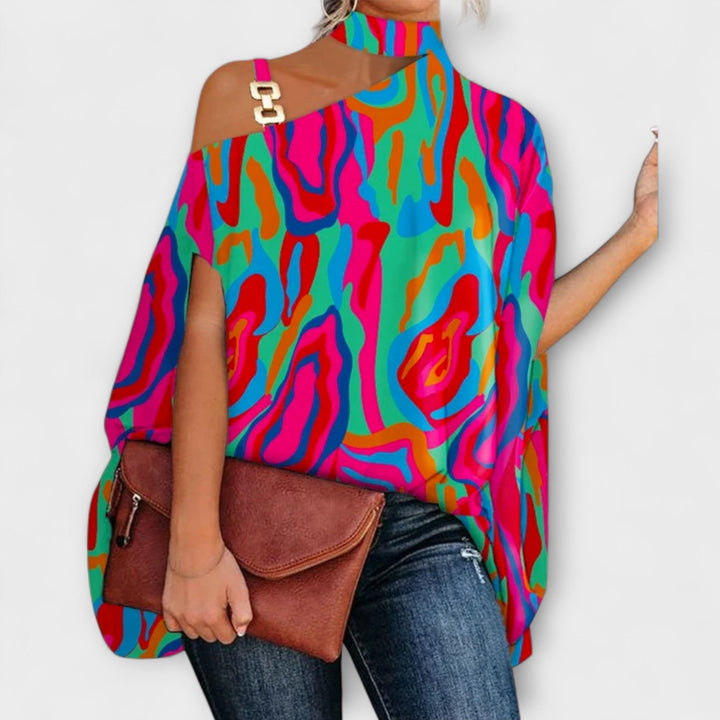 Dametopp med avtagbare skuldre