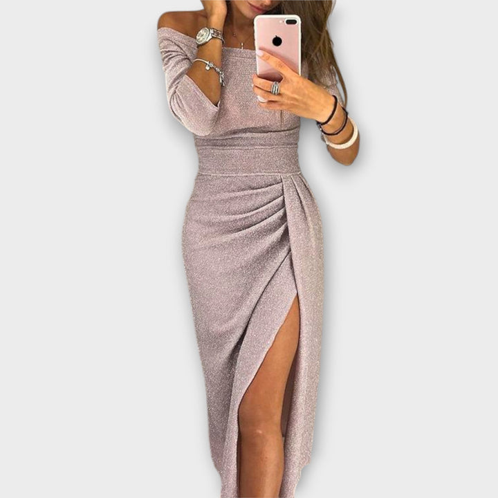 Lena - Chic Off-Shoulder Dress