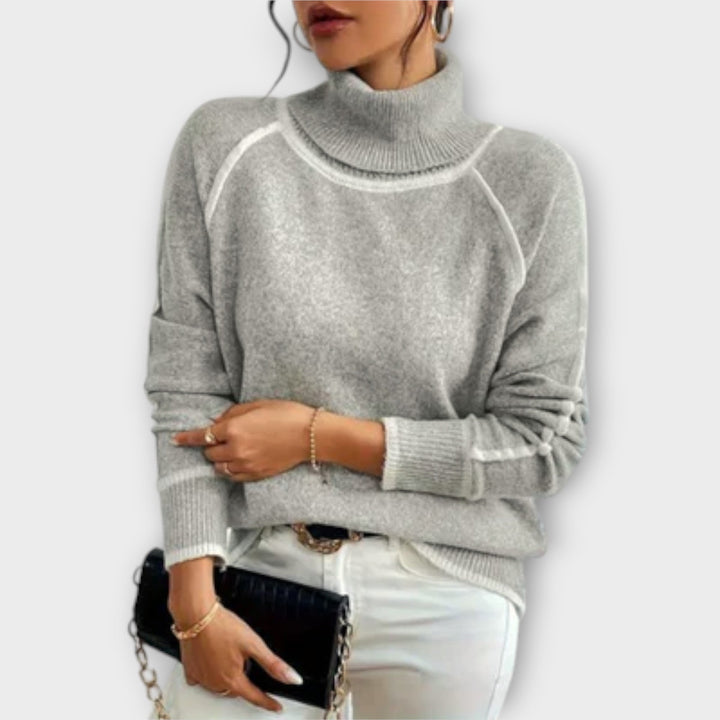 Aurora - Elegant Rullekrave Sweater