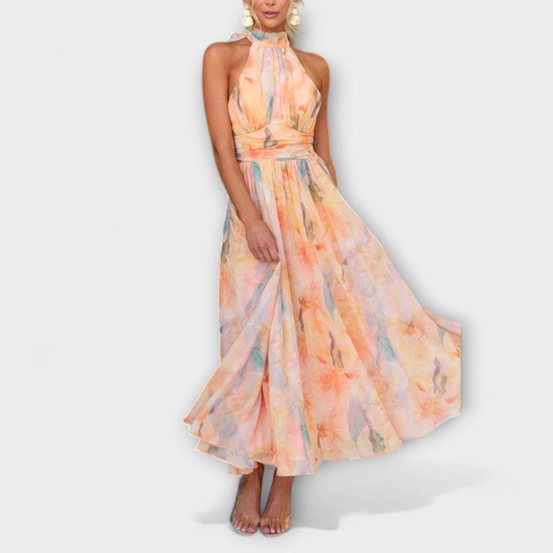 Halter - Watercolor Dress