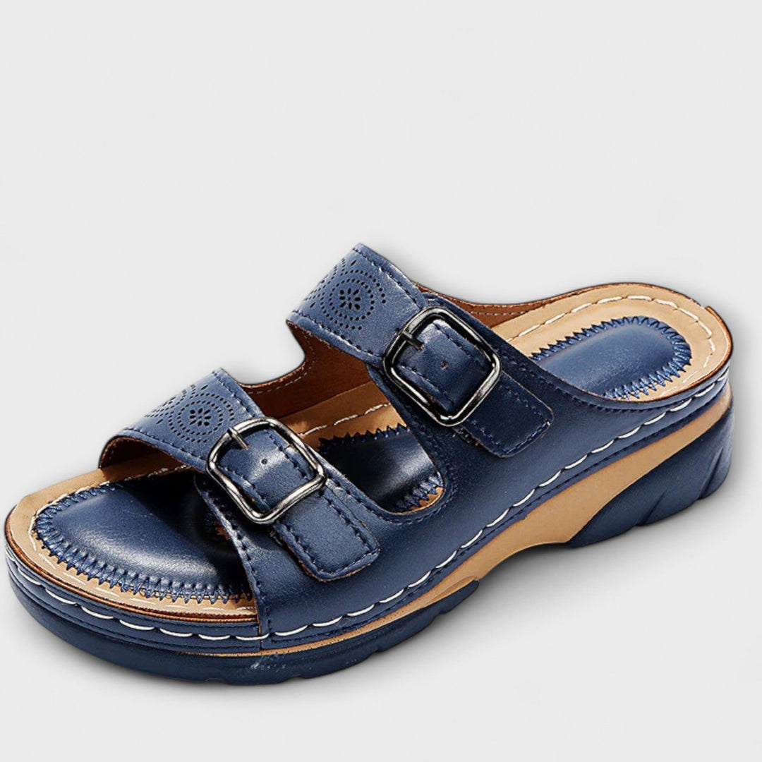 Ortopædiske lædersandaler til komfort og støtte