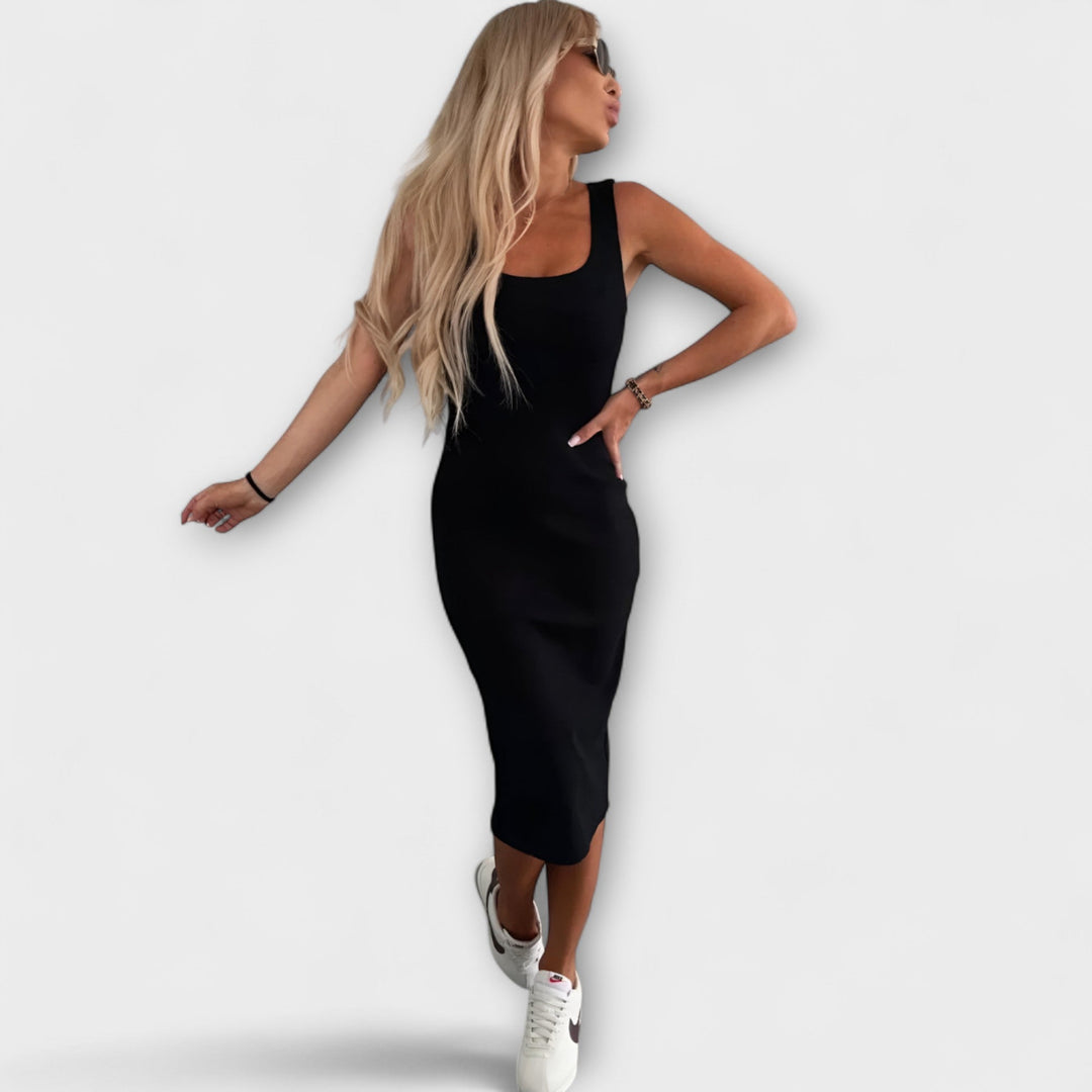 Manon - Bequeme Midi-Kleid mit Cardigan