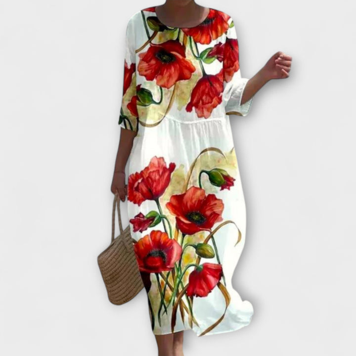 Miranda - Elegant Floral Maxi Dress