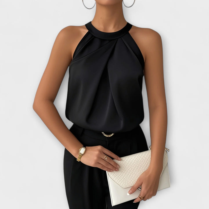 Skye - Chic Off-Shoulder Satin Blouse