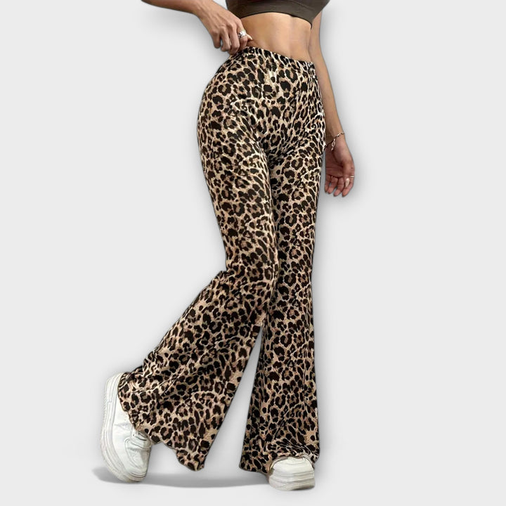 Leopard - Bootcut Bukser