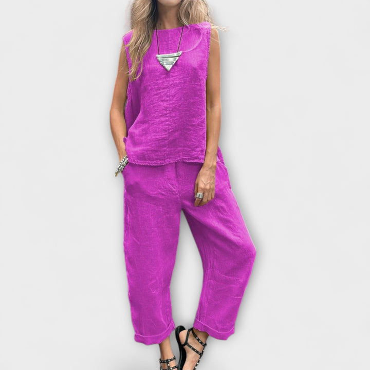 Jennifer - Casual Cotton-Linen Ensemble