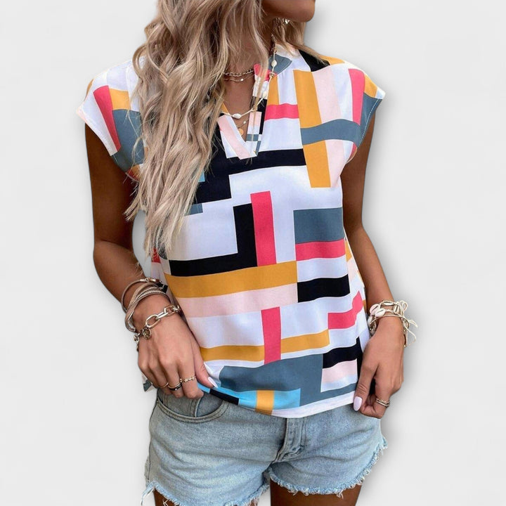 Chloe - Korte Ærmer Bluse