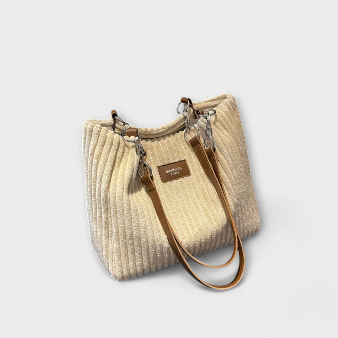 Lora - Soft Corduroy Shoulder Bag