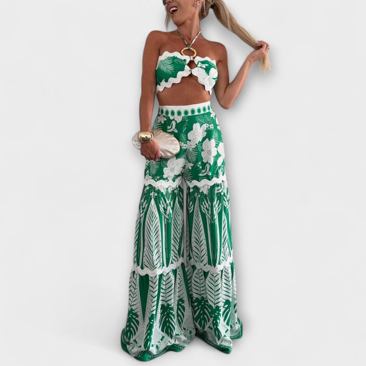 Zella - Cassie Halter Top with Ric Rac Trim Set