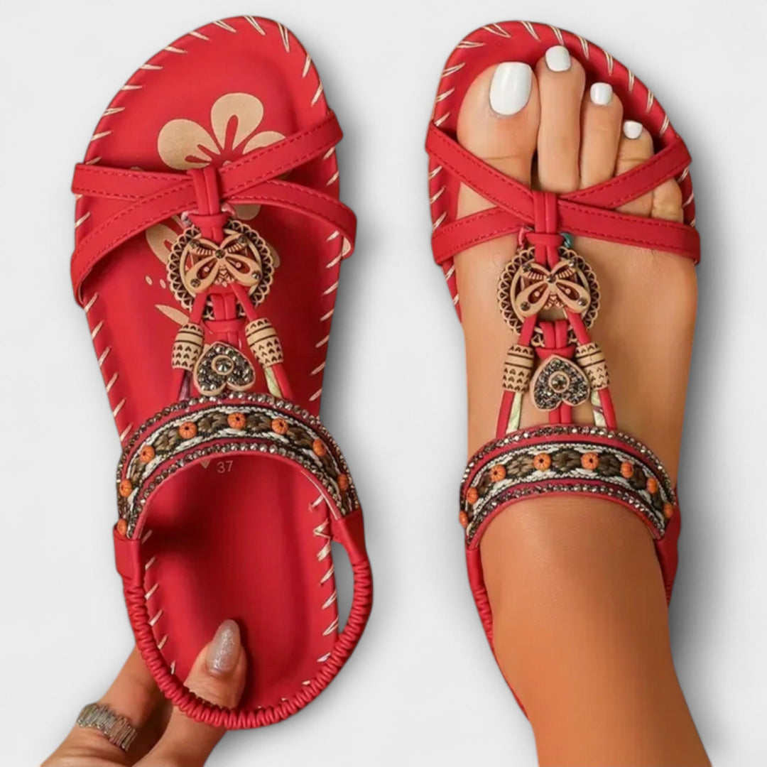 Claudia - Ibiza-inspirerede ortopædiske sandaler