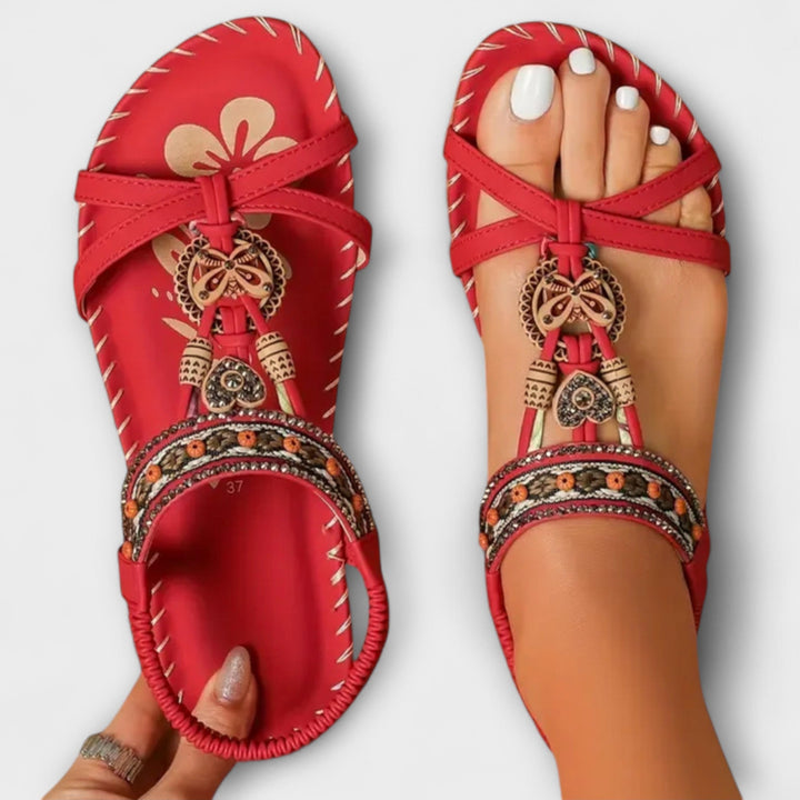 Claudia - Ibiza-inspirerede ortopædiske sandaler