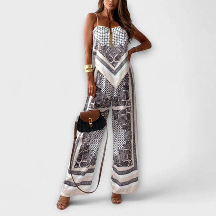 Dakota - Elegant Snørebåndsvest og Bukser Sæt