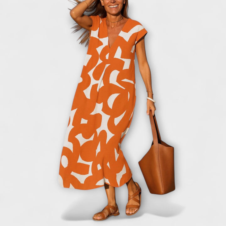 Linae – Kjole med V-udskæring