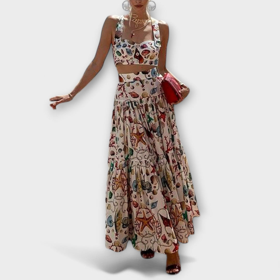 Heather - Elegant To-Delte Nederdelssæt