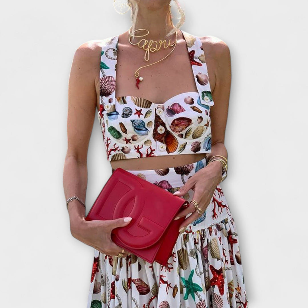 Heather - Elegant To-Delte Nederdelssæt