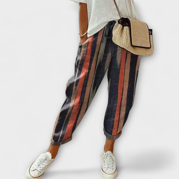 Burga - Komfortable bomulds-linnedbukser