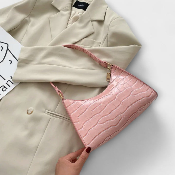 Lora - Glansfuld Lædertaske