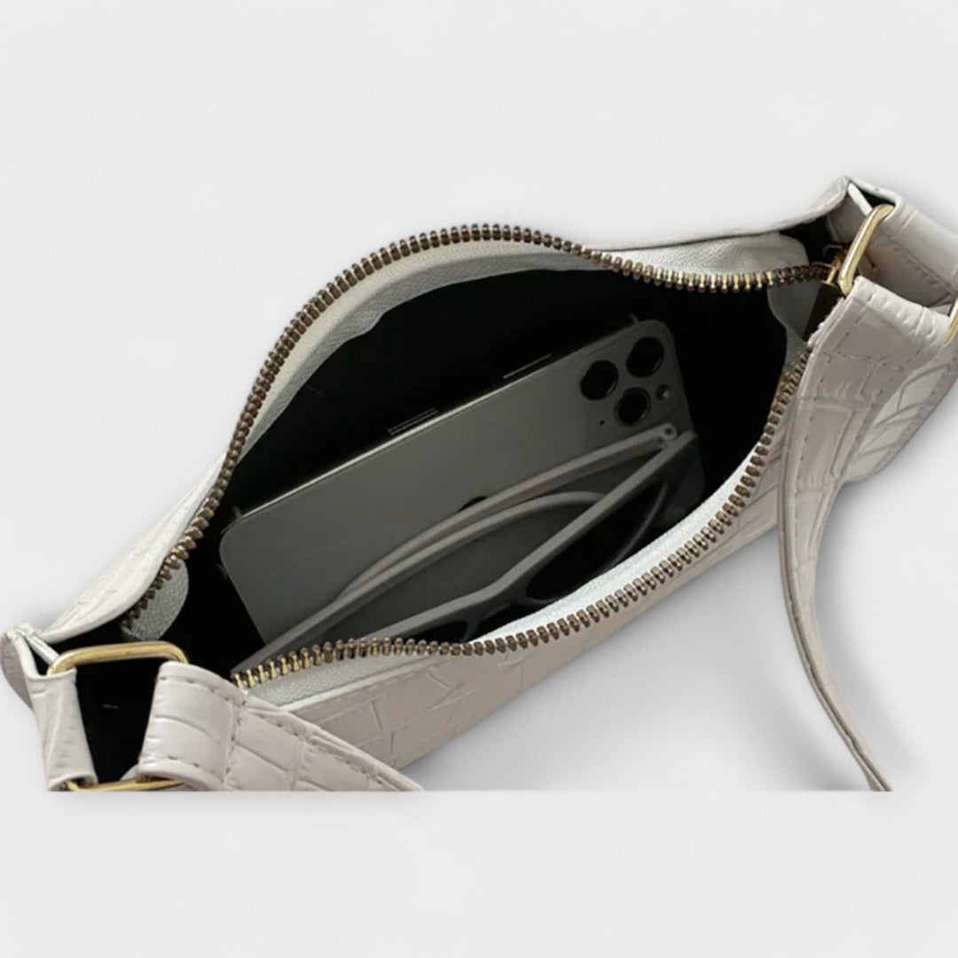 Lora - Glansfuld Lædertaske