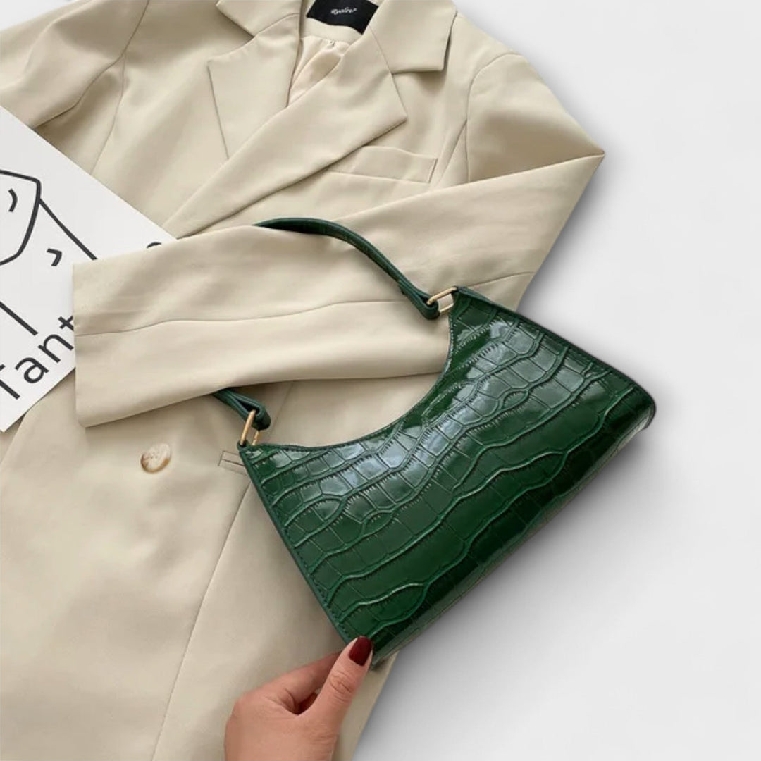 Lora - Glansfuld Lædertaske