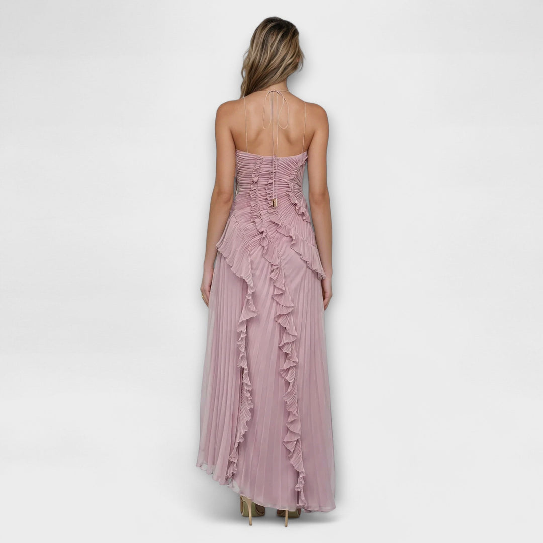 Elisia - Chic Ærmeløs Lang Kjole