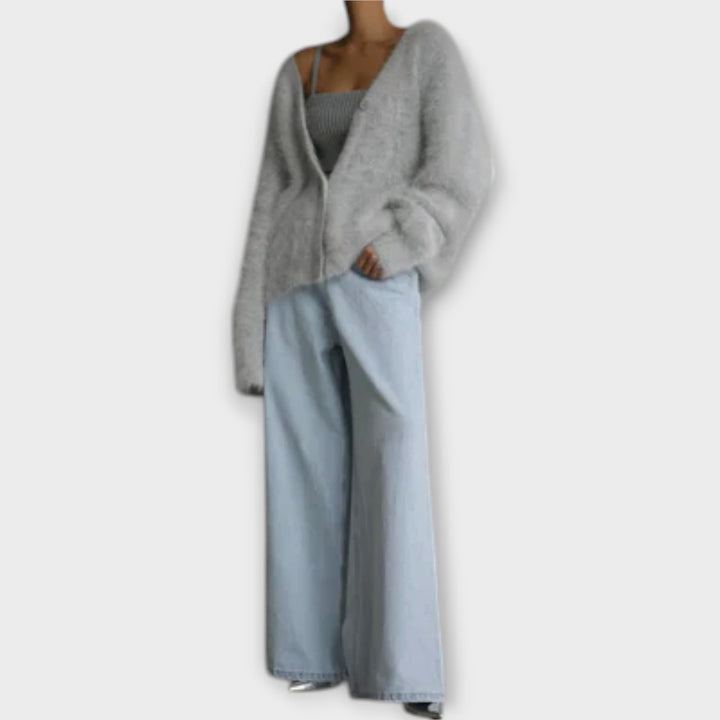 Elegant Dahlia Cardigan