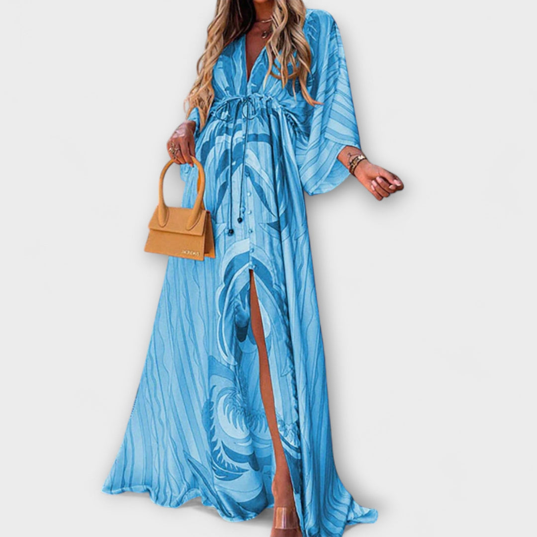 Isla - Elegant Farverig Kjole