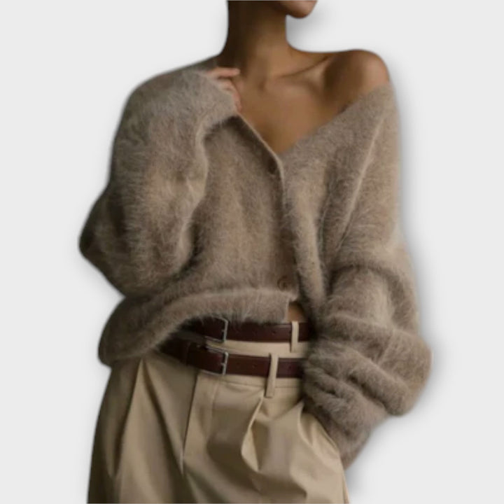 Elegant Dahlia Cardigan