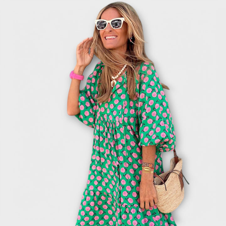 Chic Geometric Maxi Dress