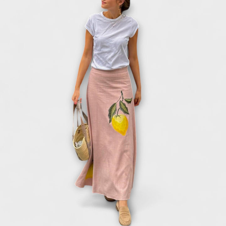 Cosima - Midi Skirt with Amalfi Print
