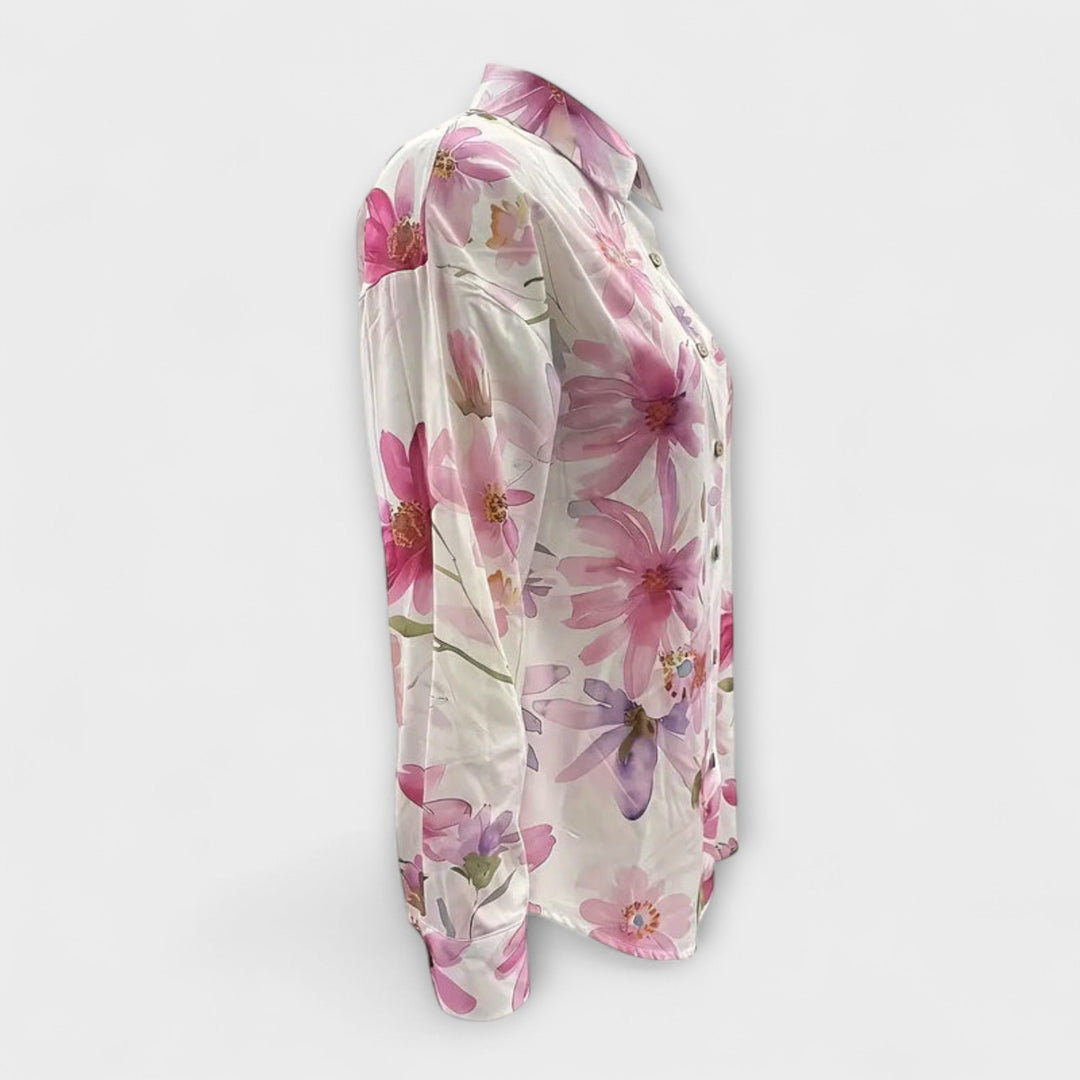 Gaida - Lätt och luftig blommig blus för sommaren