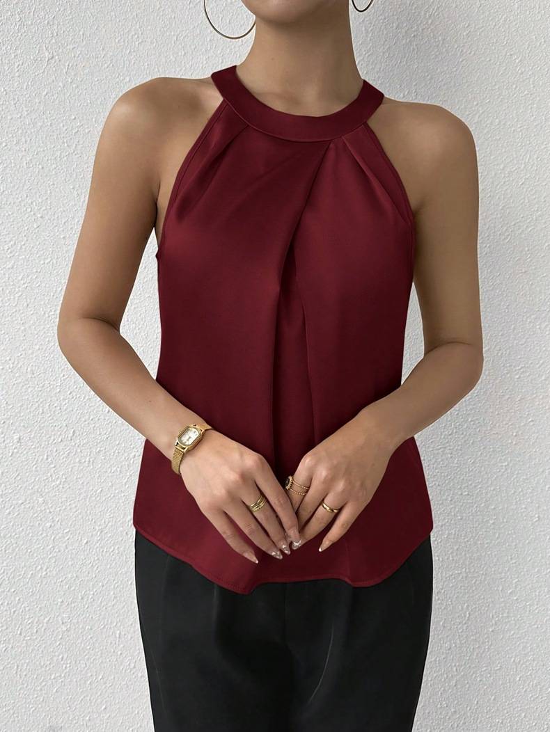 Skye - Chic Off-Shoulder Satin Blouse