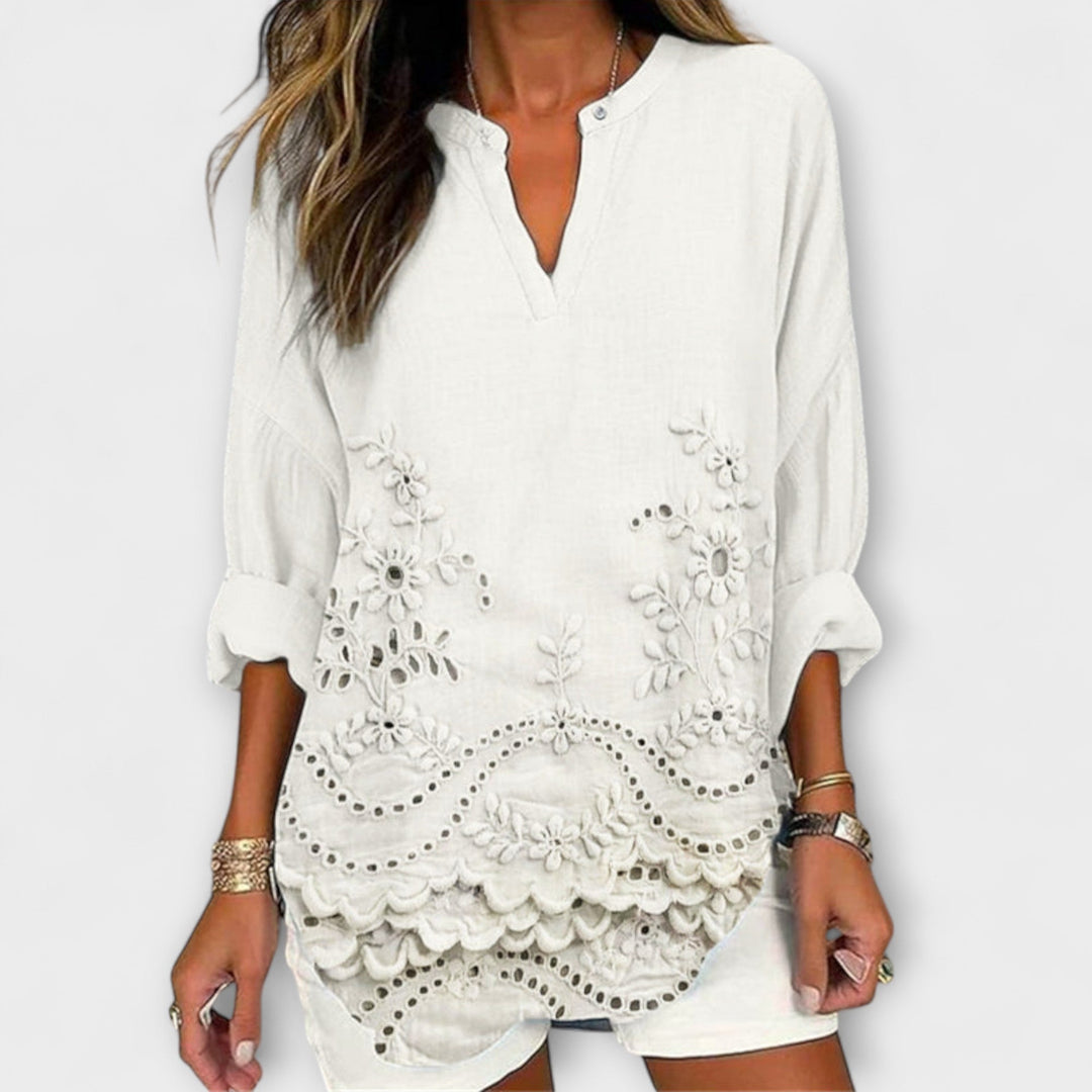 Aria – Lättviktig Top med Mönster