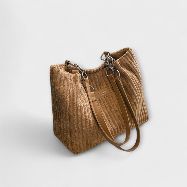 Lora - Soft Corduroy Shoulder Bag