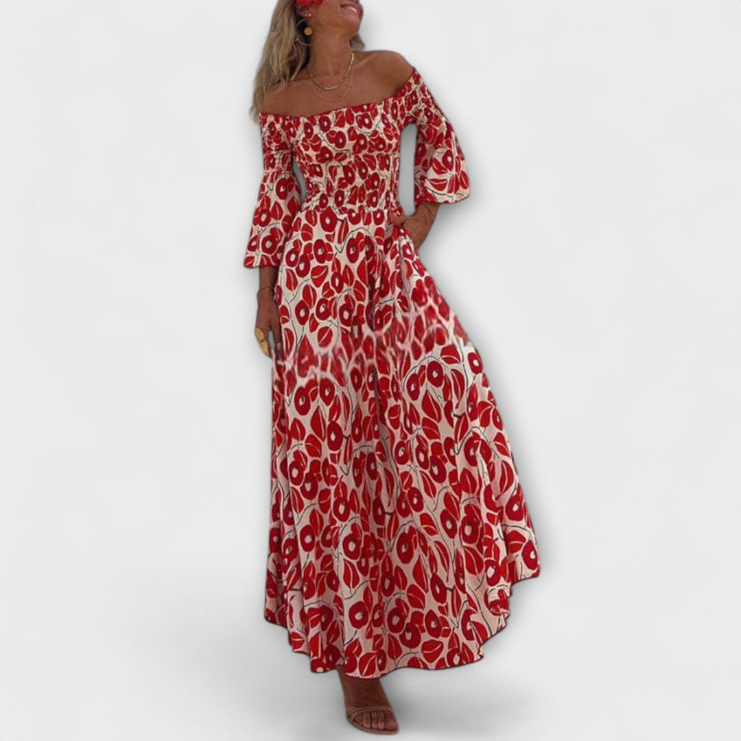 Sienna - Off-Shoulder Maxi Dress for Special Occasions
