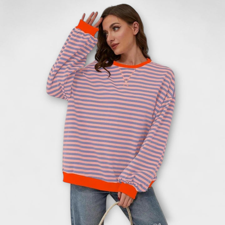 Mary - Striped Oversized Cardigan