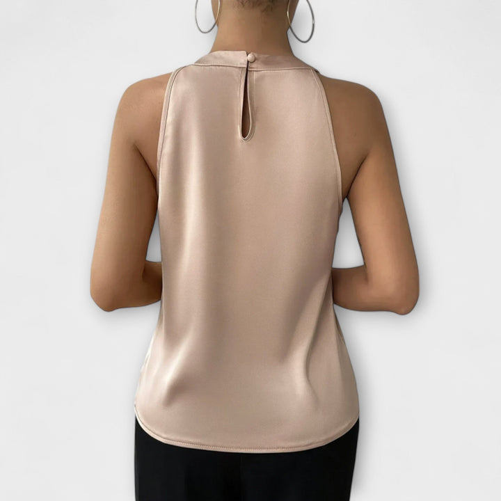 Skye - Chic Off-Shoulder Satin Blouse