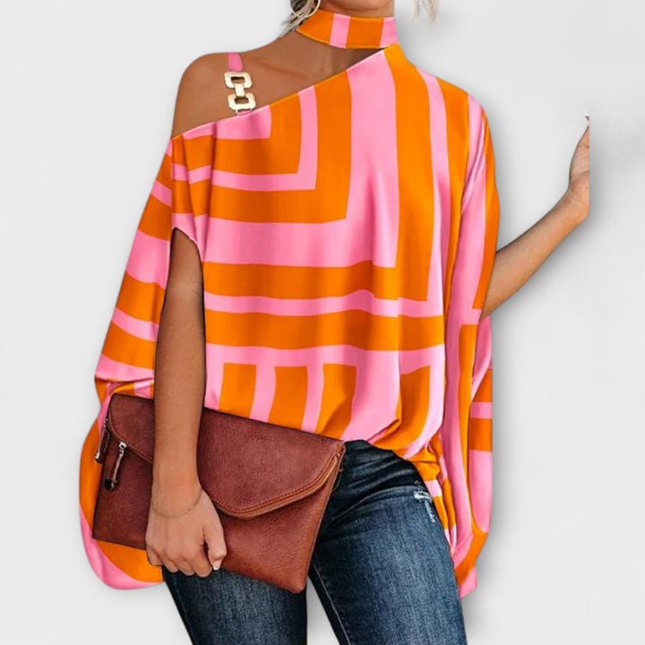 Dametopp med avtagbare skuldre