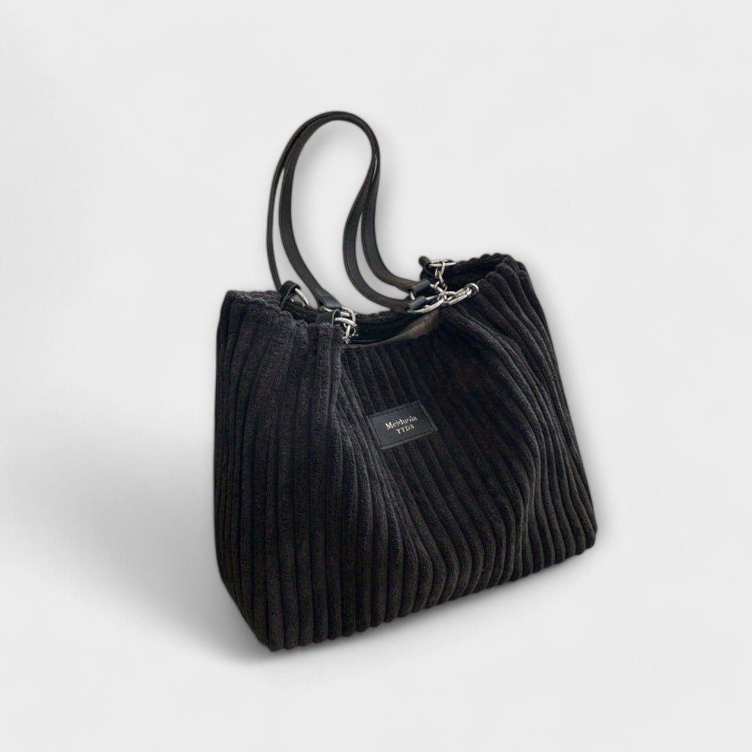 Lora - Soft Corduroy Shoulder Bag